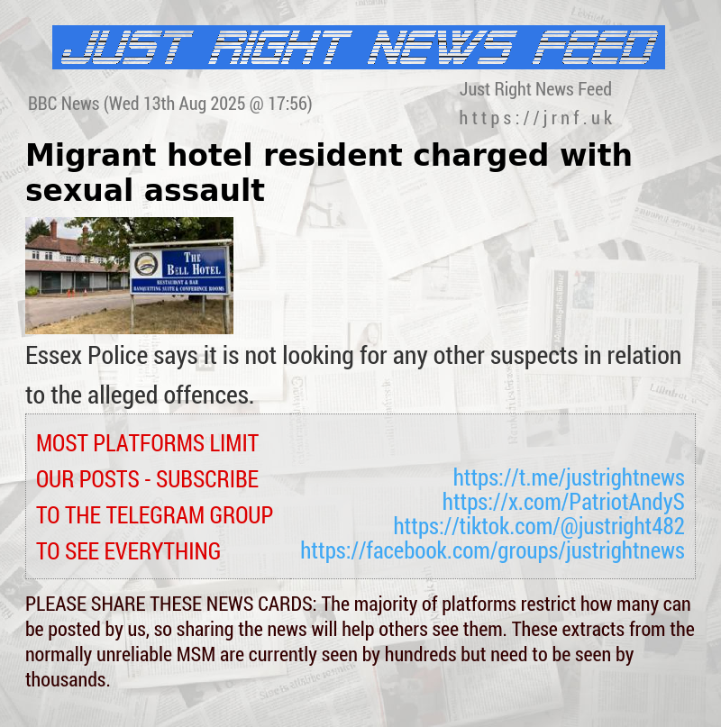 Migrant hotel resident charged with sexual assault