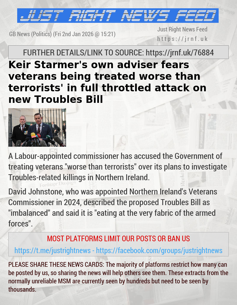 Keir Starmer’s own adviser fears ‘veterans being treated worse than terrorists’ in full—throttled attack on new Troubles Bill