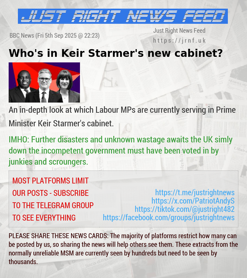 Who’s in Keir Starmer’s new cabinet?