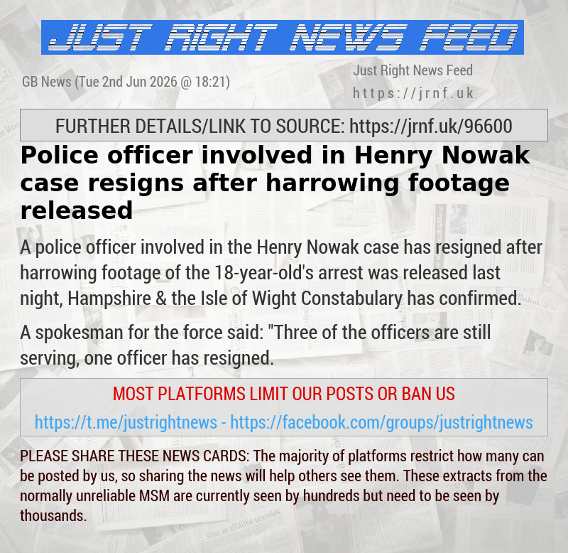 Police officer involved in Henry Nowak case resigns after harrowing footage released