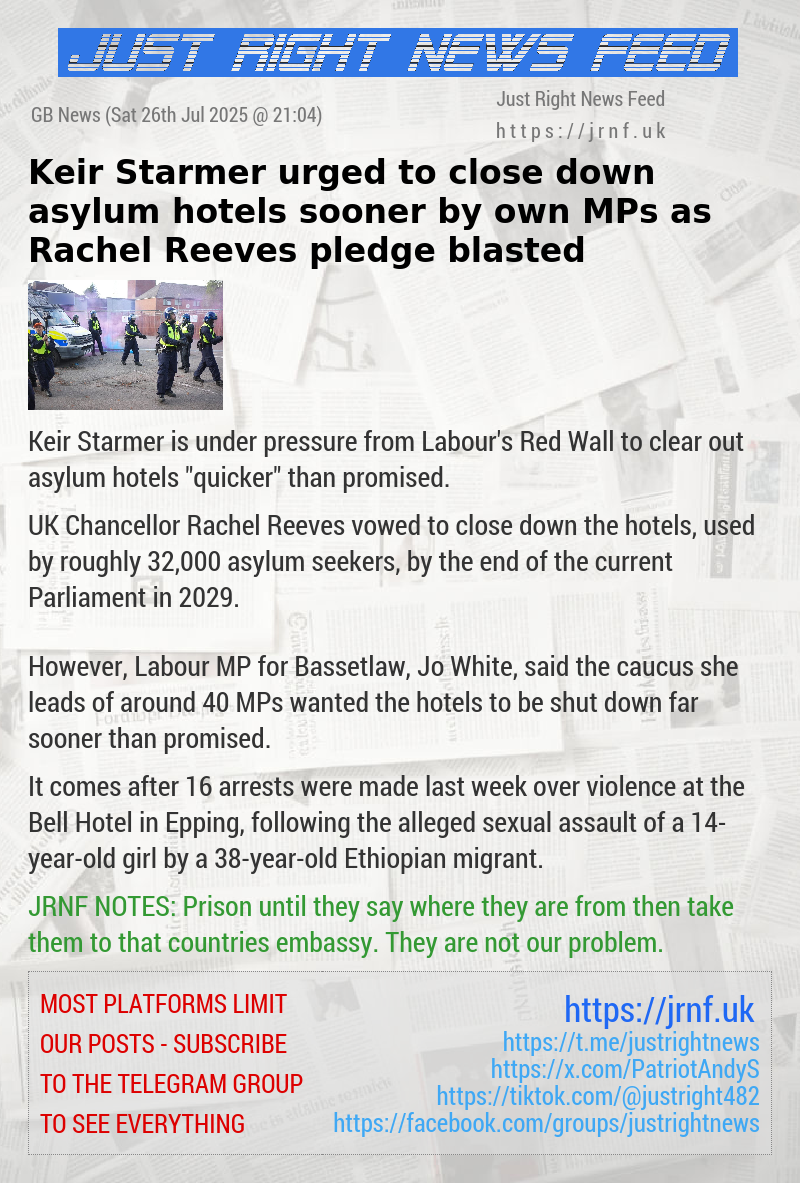 Keir Starmer urged to close down asylum hotels sooner by own MPs as Rachel Reeves pledge blasted