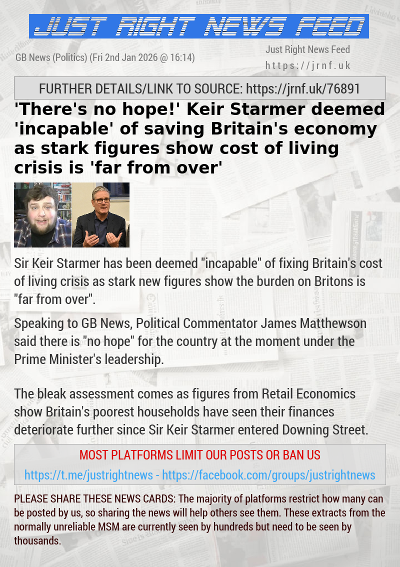 ’There’s no hope!’ Keir Starmer deemed ’incapable’ of saving Britain’s economy as stark figures show cost of living crisis is ’far from over’