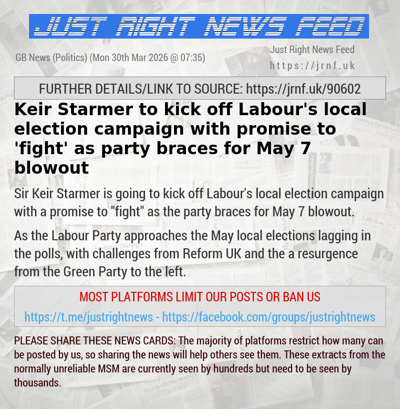Keir Starmer to kick off Labour’s local election campaign with promise to ’fight’ — as party braces for May 7 blowout