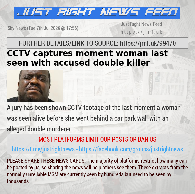 CCTV captures moment woman last seen with accused double killer