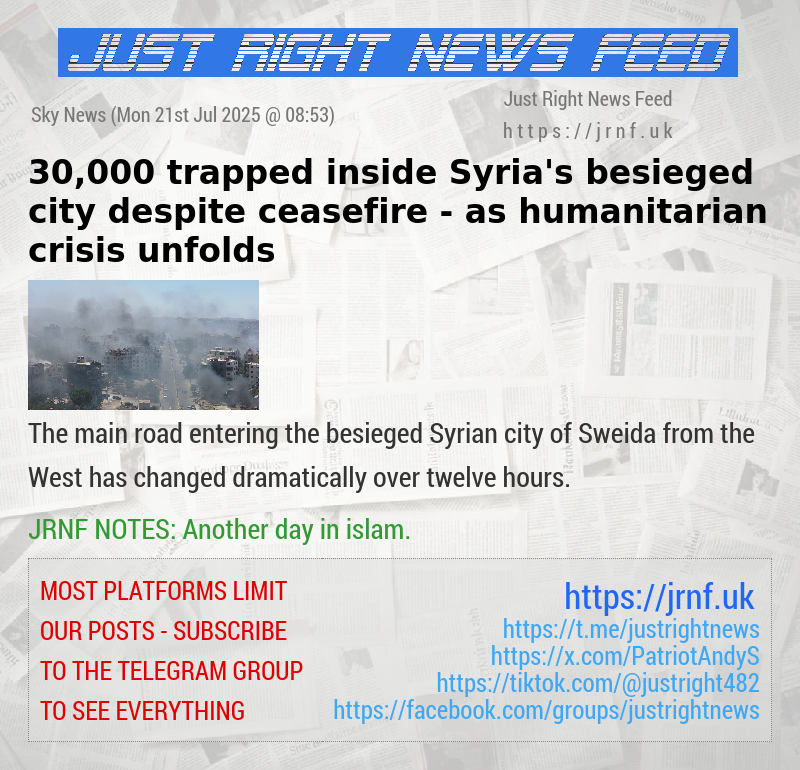 30,000 trapped inside Syria’s besieged city despite ceasefire — as humanitarian crisis unfolds