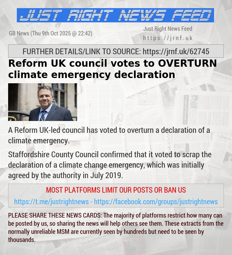 Reform UK council votes to OVERTURN climate emergency declaration