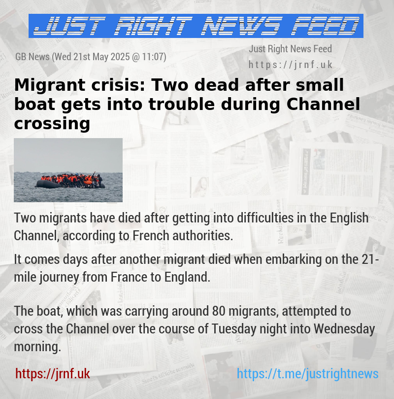 Migrant crisis: Two dead after small boat gets into trouble during Channel crossing