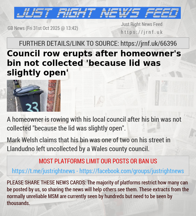 Council row erupts after homeowner’s bin not collected ’because lid was slightly open’