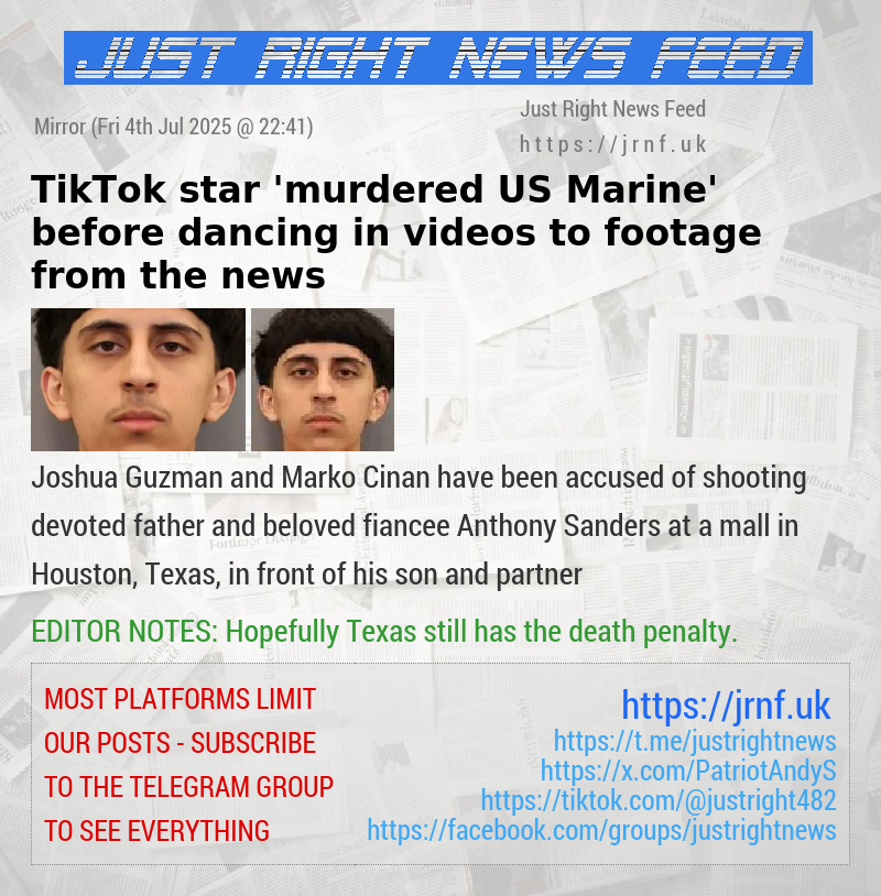 TikTok star ’murdered US Marine’ before dancing in videos to footage from the news