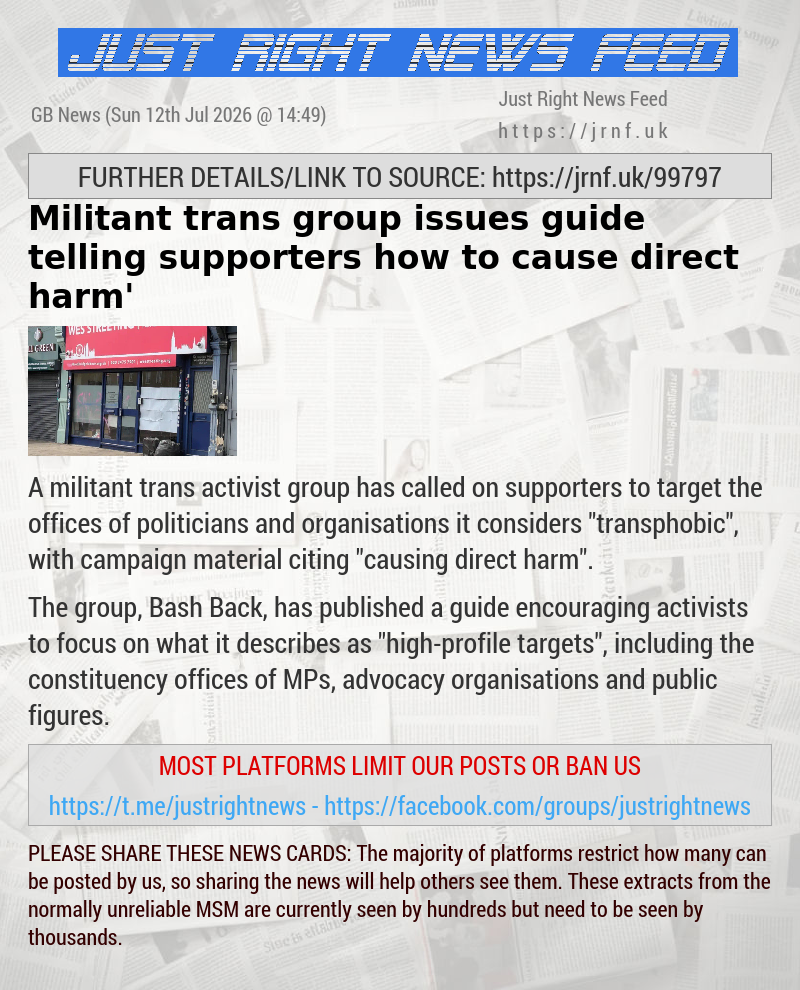 Militant trans group issues guide telling supporters how to cause ‘direct harm’