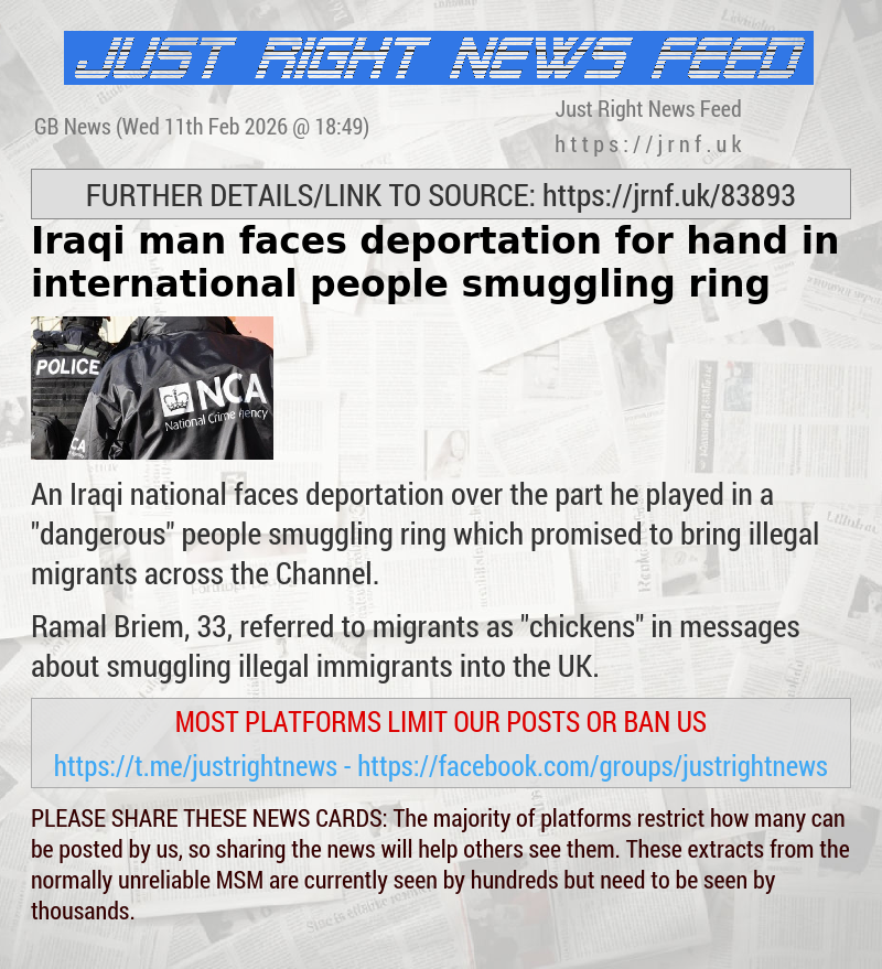 Iraqi man faces deportation for hand in international people smuggling ring