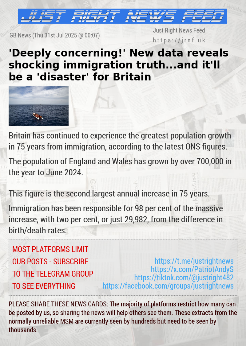 ’Deeply concerning!’ New data reveals shocking immigration truth...and it’ll be a ’disaster’ for Britain
