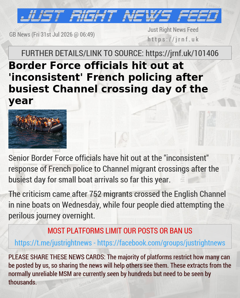 Border Force officials hit out at ’inconsistent’ French policing after busiest Channel crossing day of the year