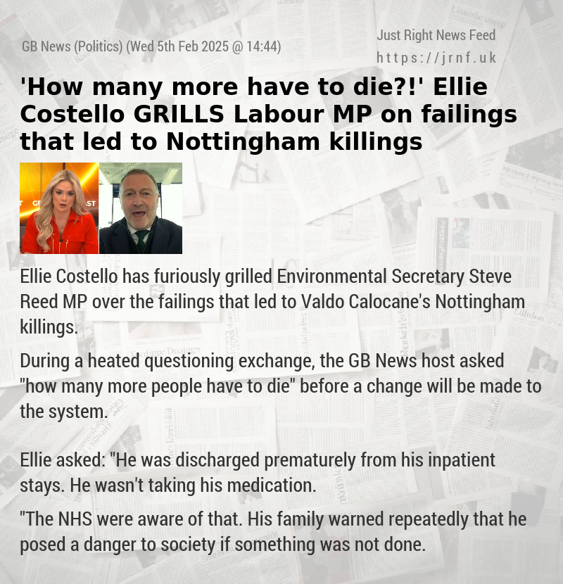 ’How many more have to die?!’ Ellie Costello GRILLS Labour MP on failings that led to Nottingham killings