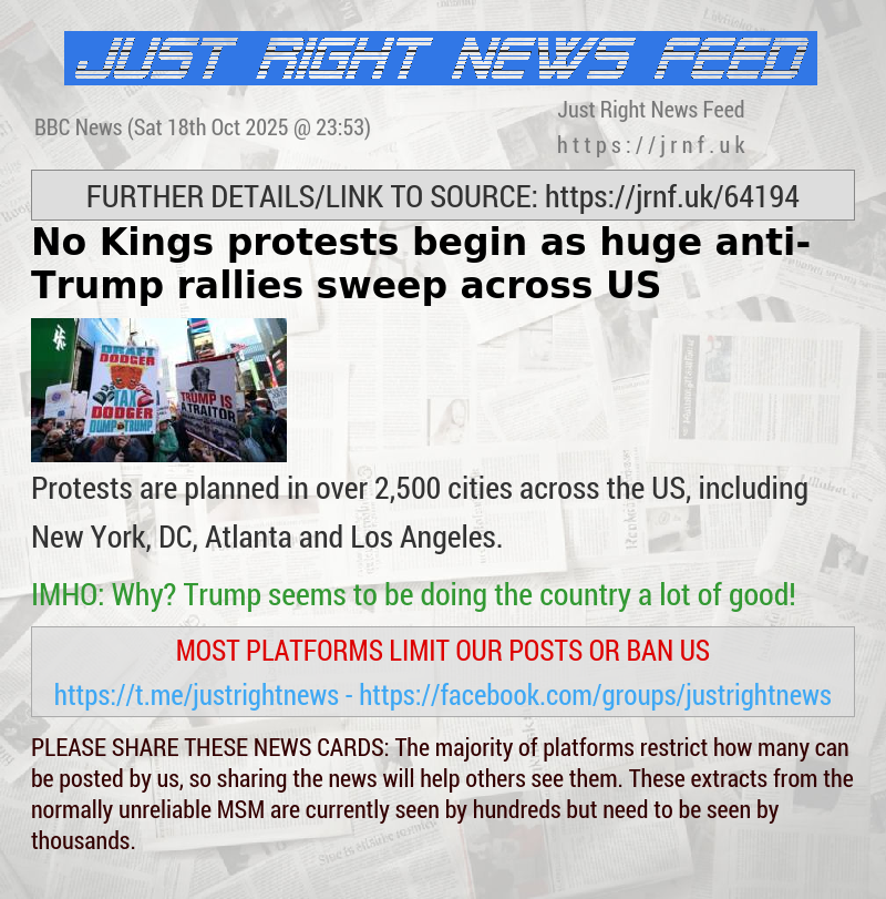 No Kings protests begin as huge anti—Trump rallies sweep across US