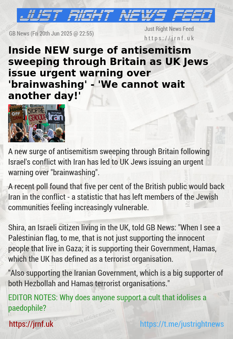 Inside NEW surge of antisemitism sweeping through Britain as UK Jews issue urgent warning over ’brainwashing’ — ’We cannot wait another day!’