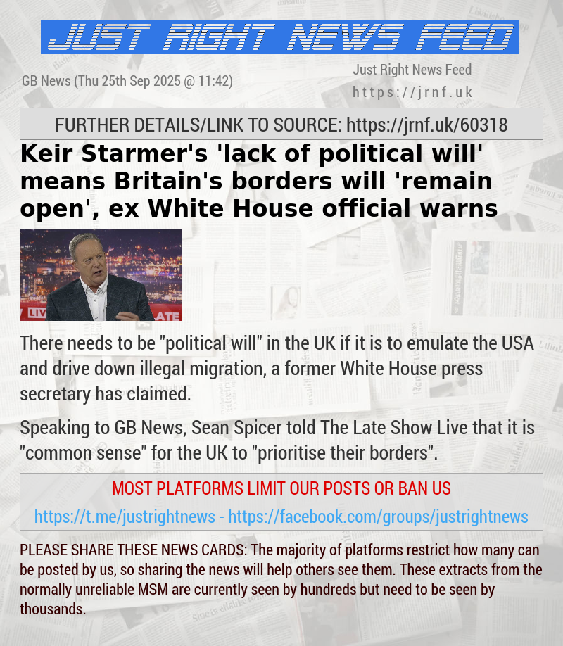 Keir Starmer’s ’lack of political will’ means Britain’s borders will ’remain open’, ex—White House official warns