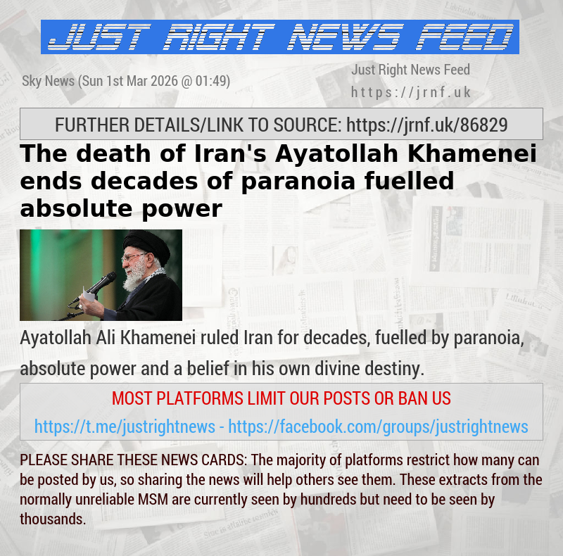 The death of Iran’s Ayatollah Khamenei ends decades of paranoia—fuelled absolute power