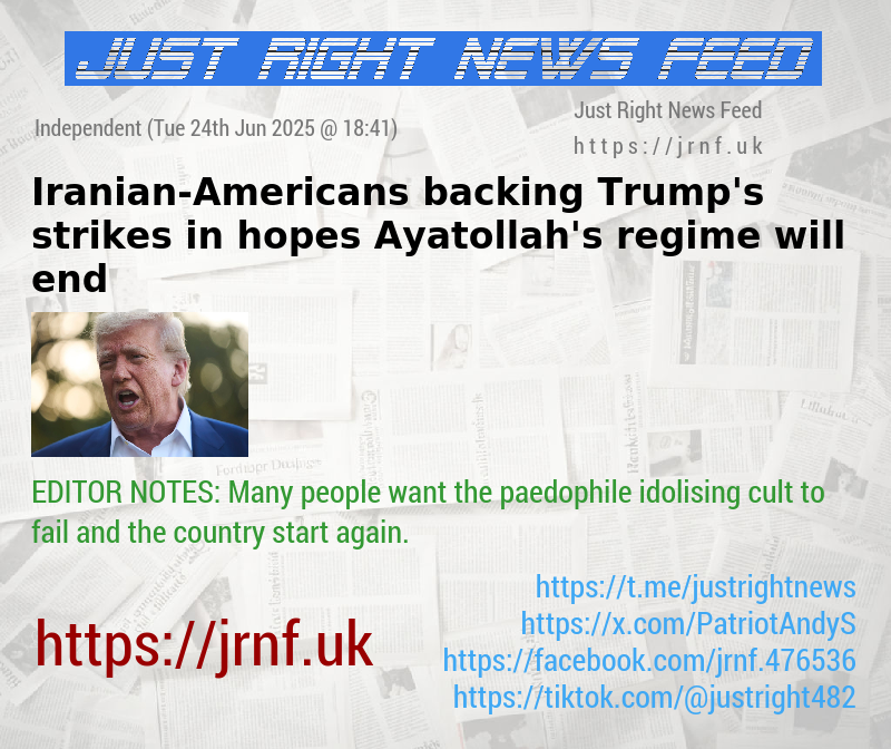 Iranian—Americans backing Trump’s strikes in hopes Ayatollah’s regime will end