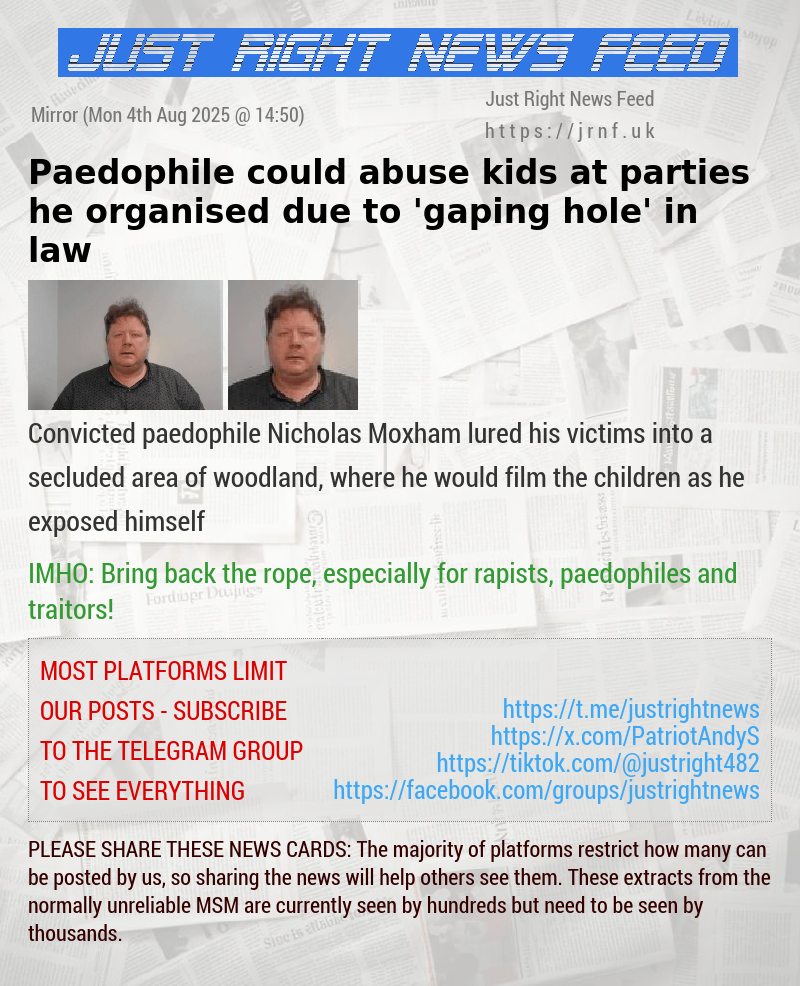 Paedophile could abuse kids at parties he organised due to ’gaping hole’ in law