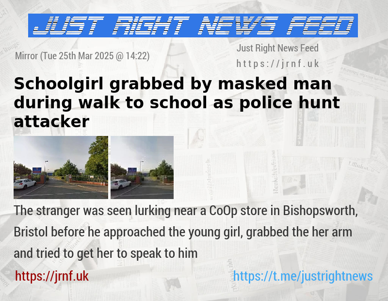 Schoolgirl grabbed by masked man during walk to school as police hunt attacker