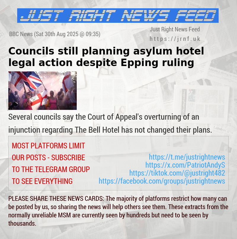 Councils still planning asylum hotel legal action despite Epping ruling