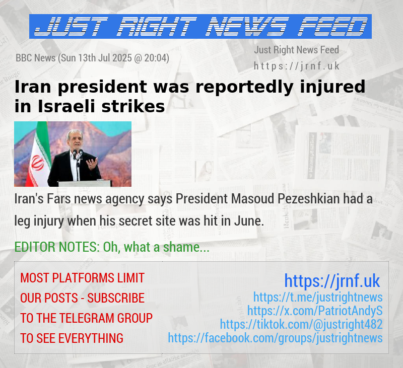 Iran president was reportedly injured in Israeli strikes