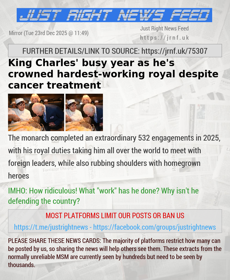 King Charles’ busy year as he’s crowned hardest—working royal despite cancer treatment