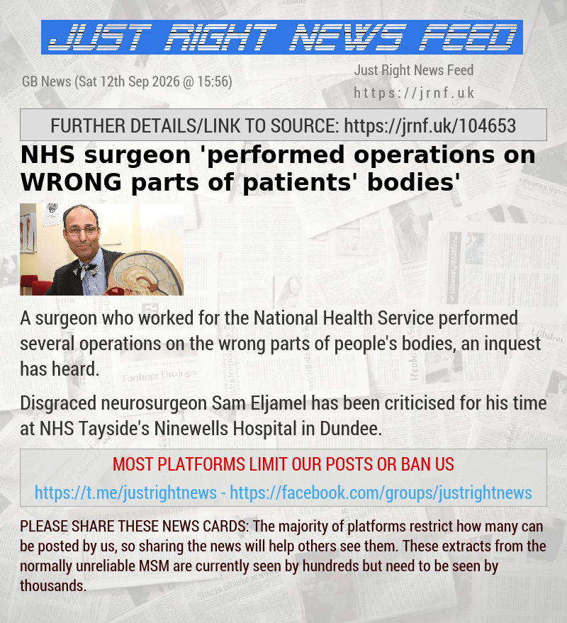 NHS surgeon ’performed operations on WRONG parts of patients’ bodies’
