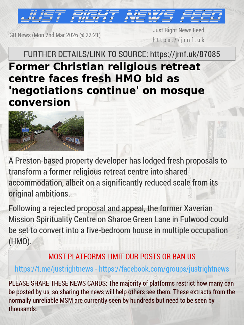 Former Christian religious retreat centre faces fresh HMO bid as ’negotiations continue’ on mosque conversion