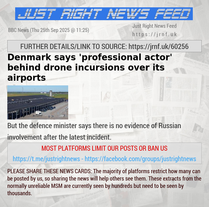 Drone activity confirmed at multiple Denmark airports