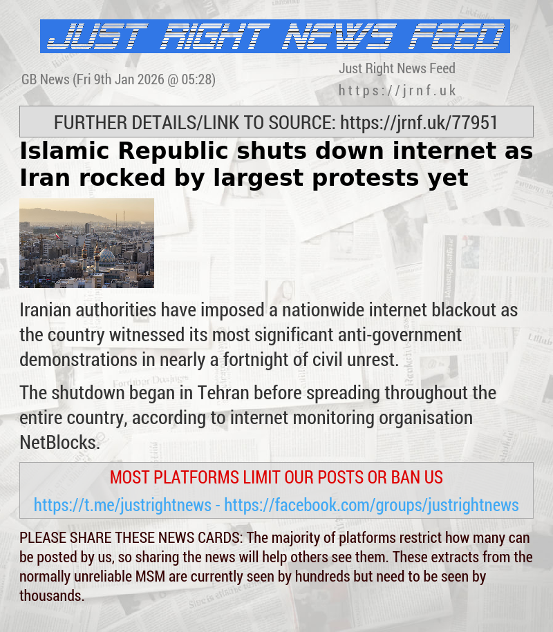 Islamic Republic shuts down internet as Iran rocked by largest protests yet