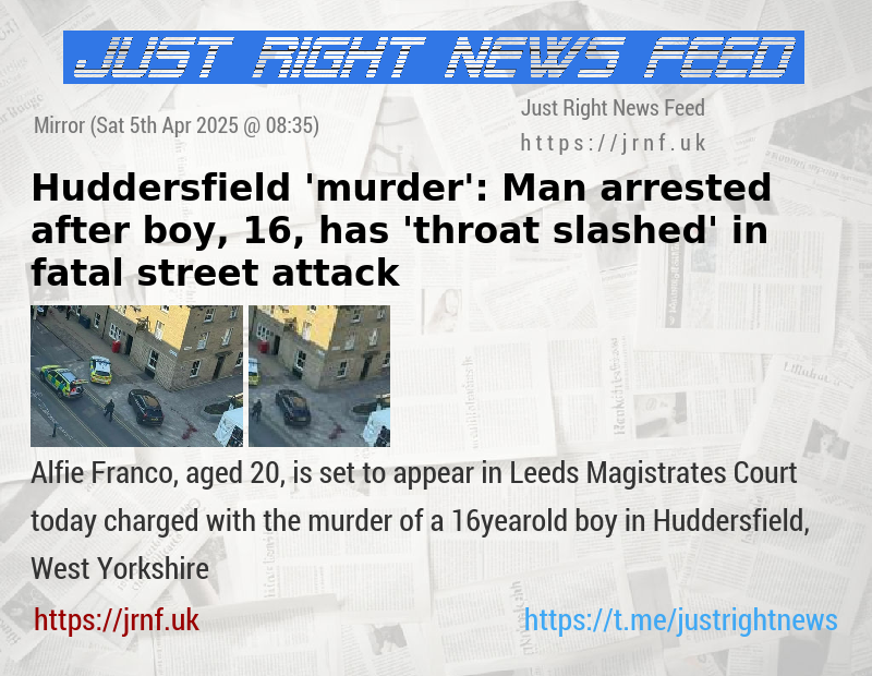 Huddersfield ’murder’: Man arrested after boy, 16, has ’throat slashed’ in fatal street attack
