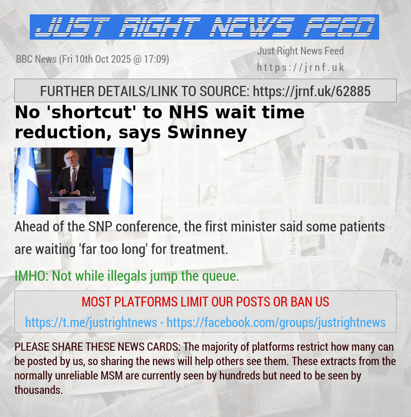 No ’shortcut’ to NHS wait time reduction, says Swinney