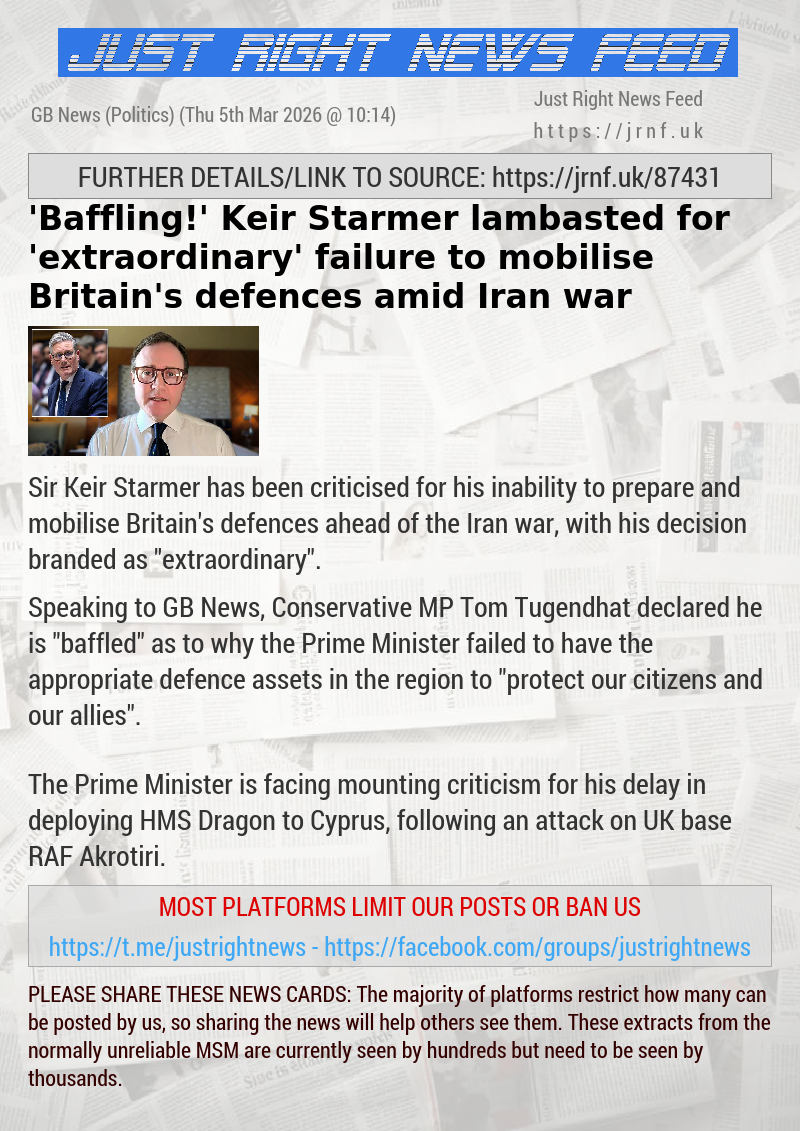 ’Baffling!’ Keir Starmer lambasted for ’extraordinary’ failure to mobilise Britain’s defences amid Iran war