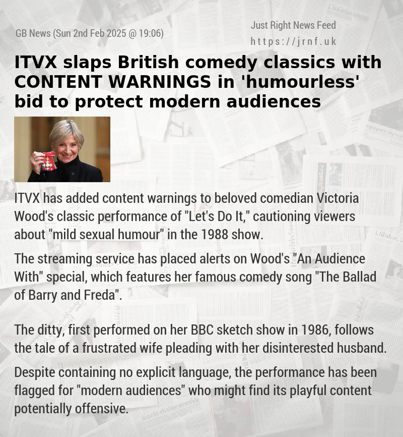 ITVX slaps British comedy classics with CONTENT WARNINGS in ’humourless’ bid to protect modern audiences