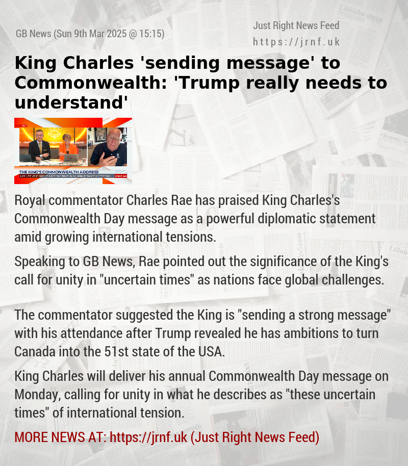 King Charles ’sending message’ to Commonwealth: ’Trump really needs to understand’