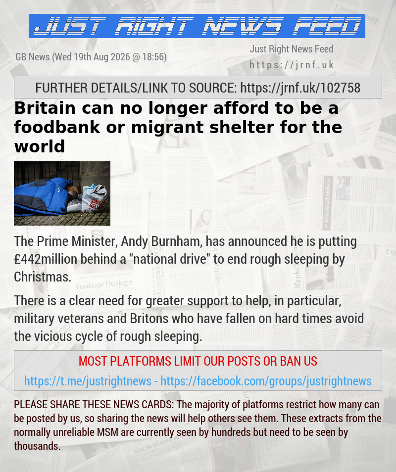 Britain can no longer afford to be a foodbank or migrant shelter for the world