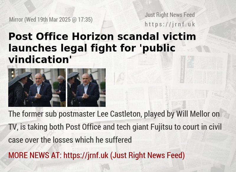 Post Office Horizon scandal victim launches legal fight for ’public vindication’