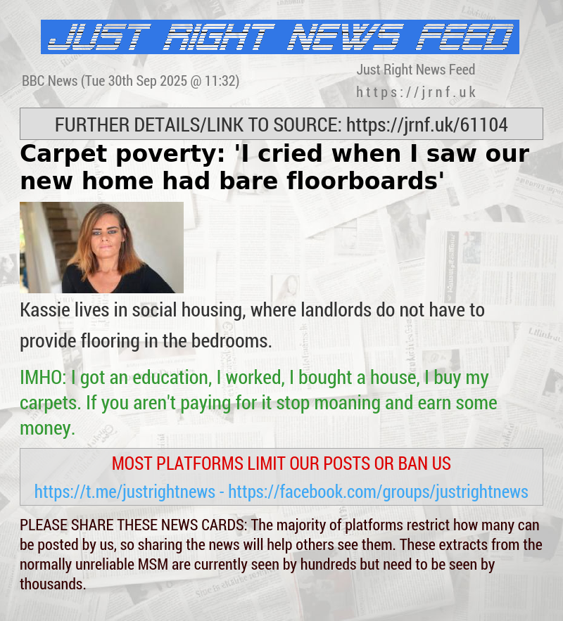 Carpet poverty: ’I cried when I saw our new home had bare floorboards’