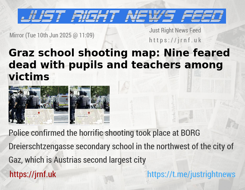 Graz school shooting map: Nine feared dead with pupils and teachers among victims