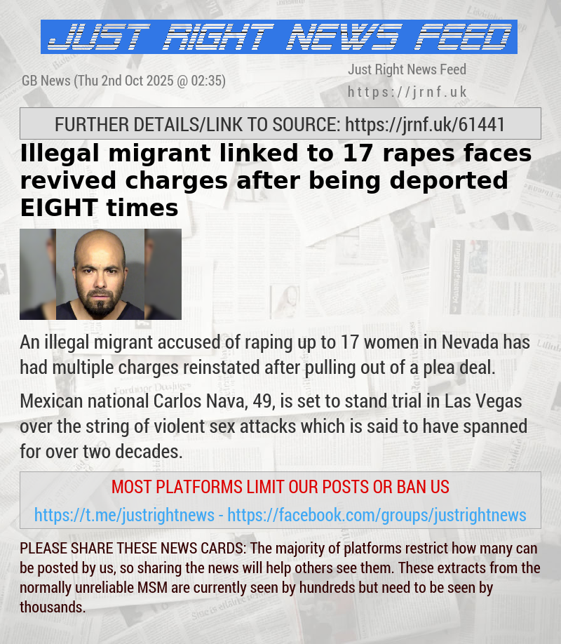 Illegal migrant linked to 17 rapes faces revived charges after being deported EIGHT times