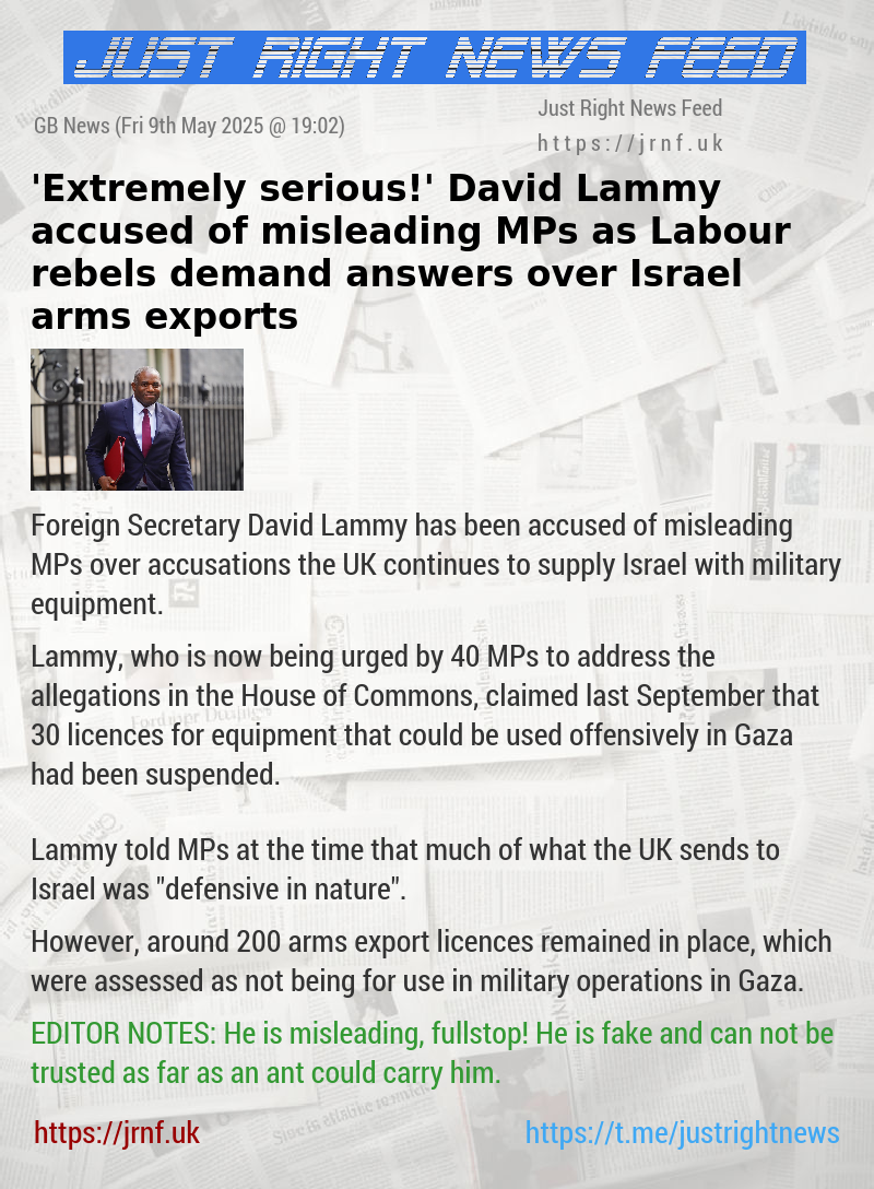 ’Extremely serious!’ David Lammy accused of misleading MPs as Labour rebels demand answers over Israel arms exports