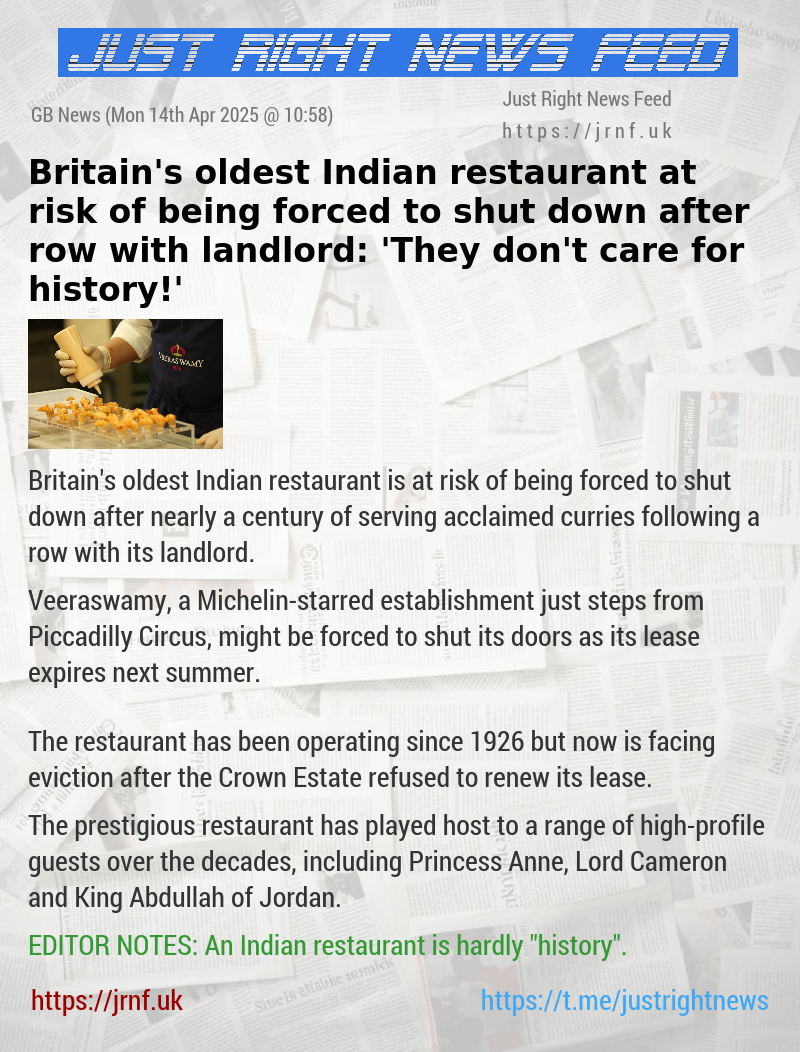 Britain’s oldest Indian restaurant at risk of being forced to shut down after row with landlord: ’They don’t care for history!’