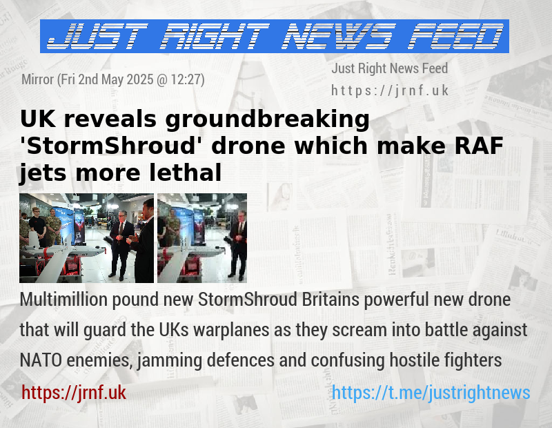 UK reveals groundbreaking ’StormShroud’ drone which make RAF jets more lethal