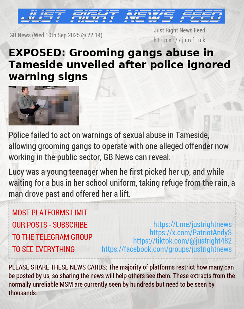 EXPOSED: Grooming gangs abuse in Tameside unveiled after police ignored warning signs