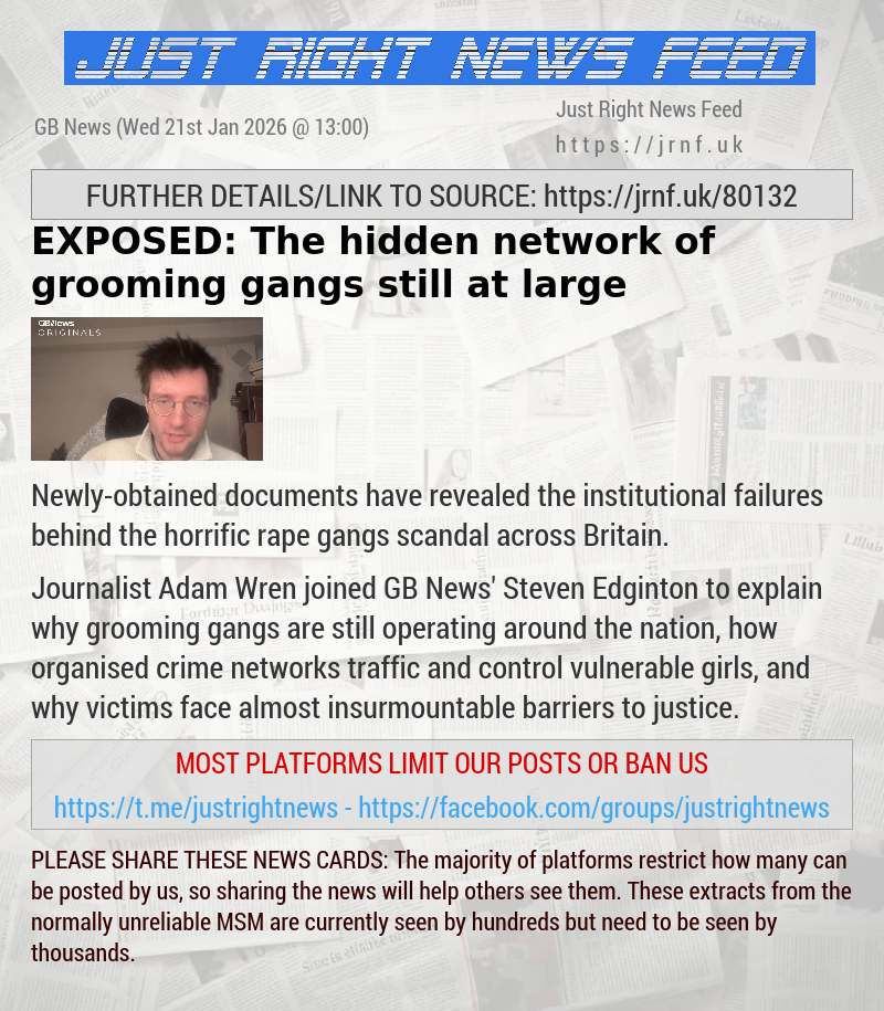 EXPOSED: The hidden network of grooming gangs still at large