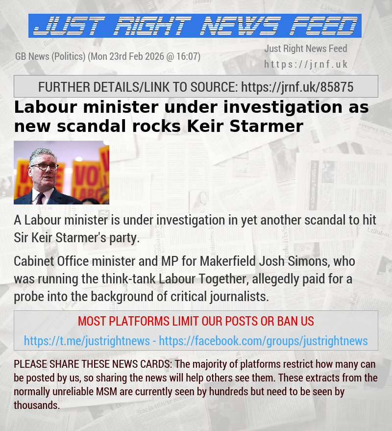 Labour minister under investigation as new scandal rocks Keir Starmer