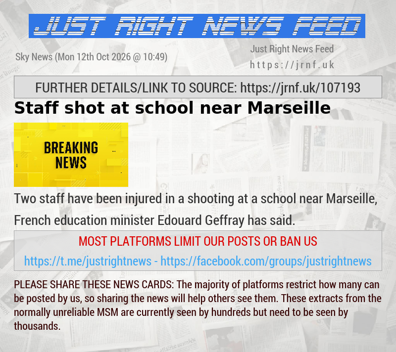 Staff shot at school near Marseille