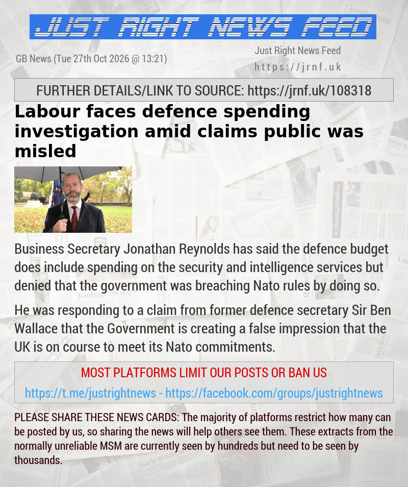 Labour faces defence spending investigation amid claims public was misled